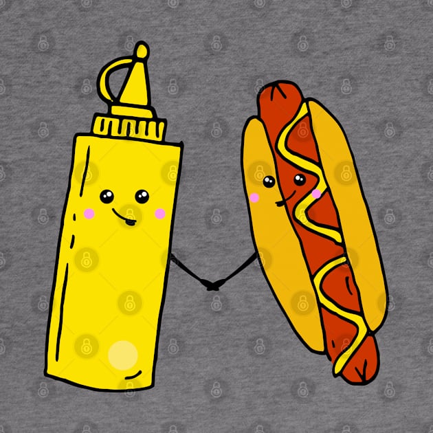 Hot Dog and Mustard Food Love by HotHibiscus